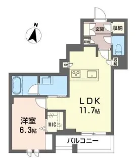 シャーメゾンステージ浦和常盤【2階】の間取り