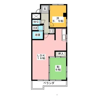 シャンポール鴻の巣【3階】の間取り