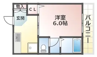 クレセール大和【1階】の間取り