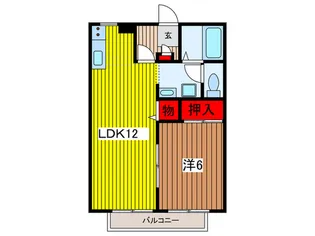 ラヴィ-ル中郷A【2階】の間取り