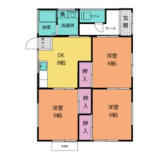 熊本県熊本市南区御幸笛田4【一戸建】の間取り
