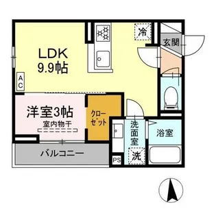 長野県長野市若里3【アパート】の間取り