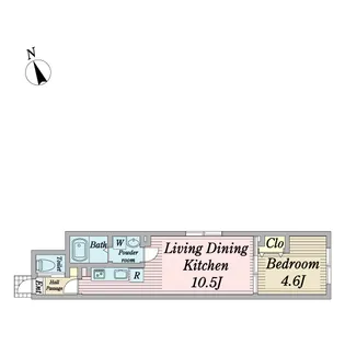 ウェルスクエア三鷹【1階】の間取り