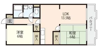 コーポ井口台【5階】の間取り