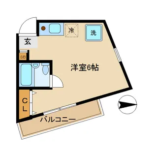 東京都中野区弥生町6【アパート】の間取り