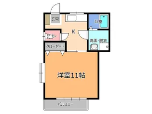 伊藤コーポ6【2階】の間取り