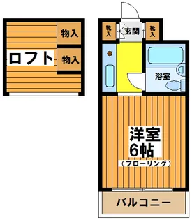 カーメル下高井戸【2階】の間取り