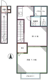 プランドール高円寺南【2階】の間取り