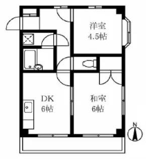 第二アネックス安本【4階】の間取り
