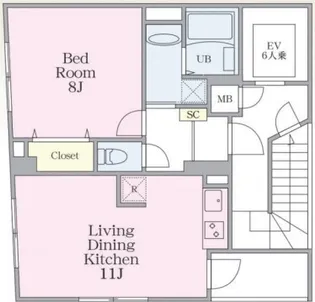 HKビル【4階】の間取り