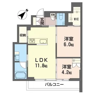 カッシーナ 大井【2階】の間取り