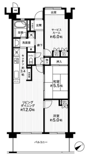 サンクレイドルさいたま岩槻アヴァンツァーレ【3階】の間取り