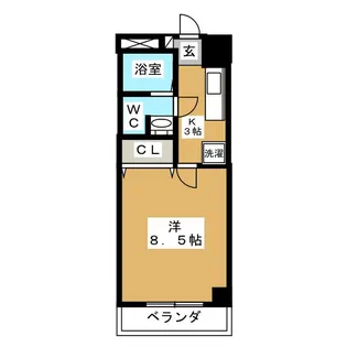 東京都大田区大森西2【マンション】の間取り