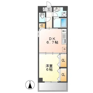 センチュリーパーク新川1番館【7階】の間取り