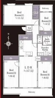 東京都八王子市別所2【マンション】の間取り