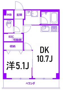 ヴィラデステKOSUGE【3階】の間取り