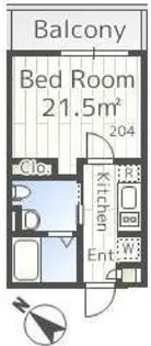 LAPiS西新宿【2階】の間取り