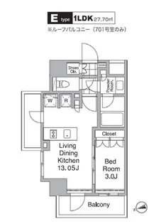 東京都目黒区目黒2【マンション】の間取り