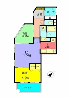 コスモ押上アーバンフォルム【8階】の間取り