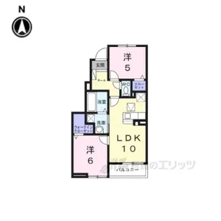 カリーノ2【1階】の間取り