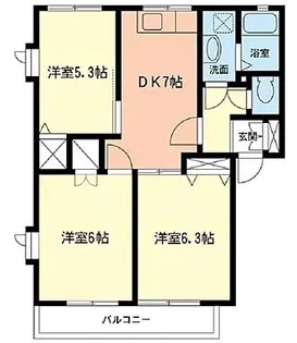 LAZ luminosa.yokohama【2階】の間取り