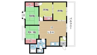 大阪府豊中市柴原町1【マンション】の間取り