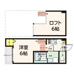 ハーモニーテラス鹿野【1階】の間取り
