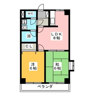 ラ・プラージュ【2階】の間取り