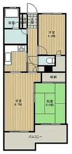 東村山パーク・ホームズ【2階】の間取り