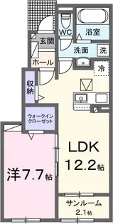 アル・ビラージュII【1階】の間取り