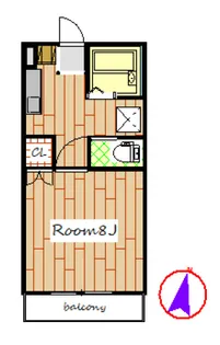 エレガンスライフ花みずきII【1階】の間取り