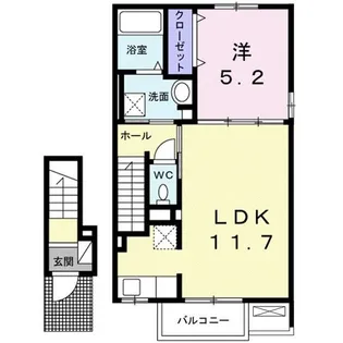 トイロ・オノ・B【2階】の間取り