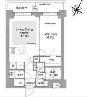 東京都文京区目白台3【マンション】の間取り
