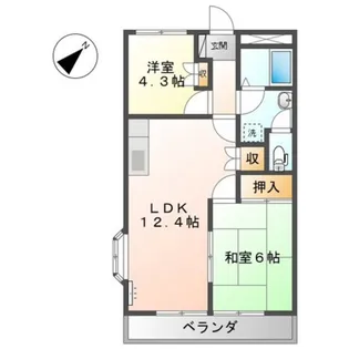 エクセレンス東野【3階】の間取り