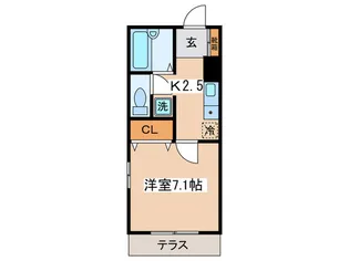 コウエキハイツ【1階】の間取り