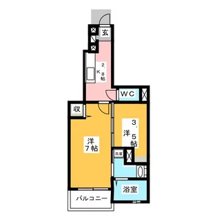 ルラール アドバンス【1階】の間取り