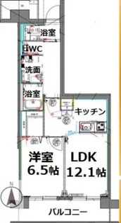 シティコート目黒1号棟【8階】の間取り