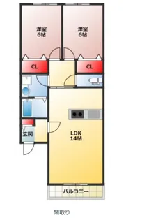 メゾン宝島18番館 1【1階】の間取り