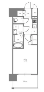 エスリード阿波座シティーウエスト【8階】の間取り