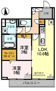 大阪府大阪市城東区関目6【アパート】の間取り