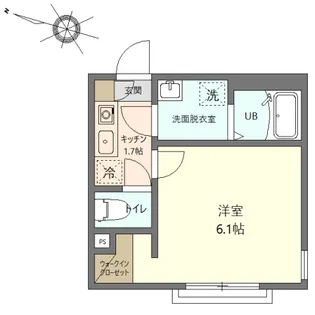 グランステージ川崎【3階】の間取り
