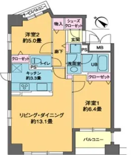 CASTALIA茅場町 【カスタリア茅場町】【9階】の間取り