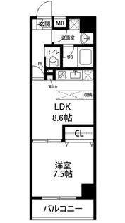 埼玉県川口市西青木1【マンション】の間取り