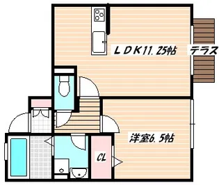 千葉県船橋市東中山2【アパート】の間取り