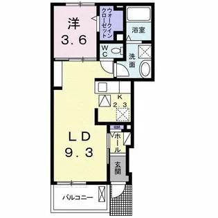 フィオリーレVIII【1階】の間取り