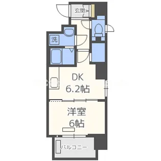 CAVANA梅田北【7階】の間取り