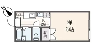 カレッジハウス小谷田【1階】の間取り