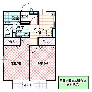 ラ・グラシューズ I【2階】の間取り