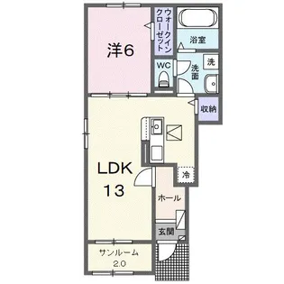 カルムIV【1階】の間取り