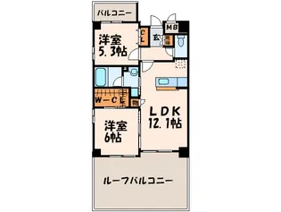 サウスフォー【2階】の間取り